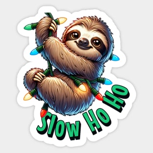 Sloth Christmas Sticker